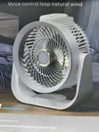 Rechargeable Table Fan with Voice Control - 2