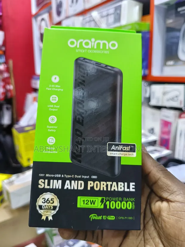 Oraimo Toast 10 Flash 10000mAh Power Bank - 1