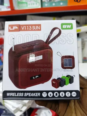 LP V113 Portable Wireless Bluetooth Speaker with Solar Panel