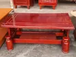 Hardwood Centre Table with 2 Stools - 1