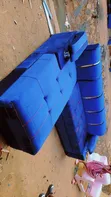 6 Seater L-Shaped Sofa - Brand New, Blue - 2