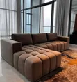 Brand New Bubble L-Shaped Sofa Set - Brown - 1
