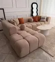 Brand New Bubble L-Shaped Sofa Set - Brown - 2
