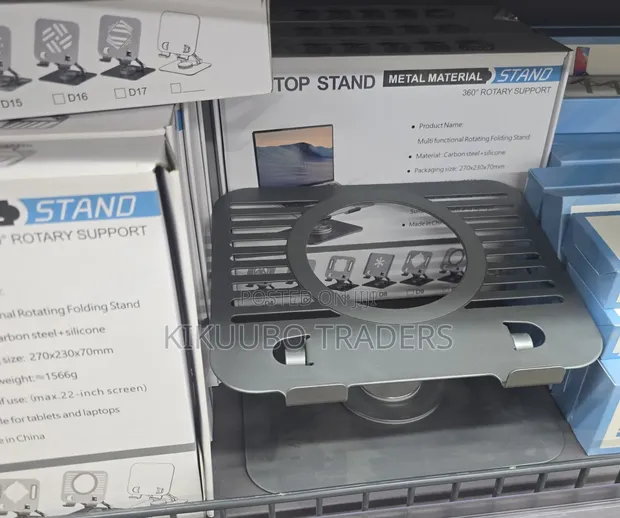 360° Rotating Foldable Laptop and Tablet Stand - 1