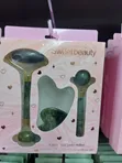 Facial Jade Roller & Gua Sha Set (Green, 3pcs) - 3