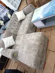 L Shaped Sofa Set in Brown - 2