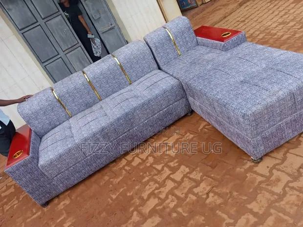 L-Shaped 6-Seater Sofa - Gray - 1