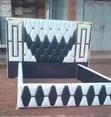 5x6 Bed Frame - Brand New, White - 1