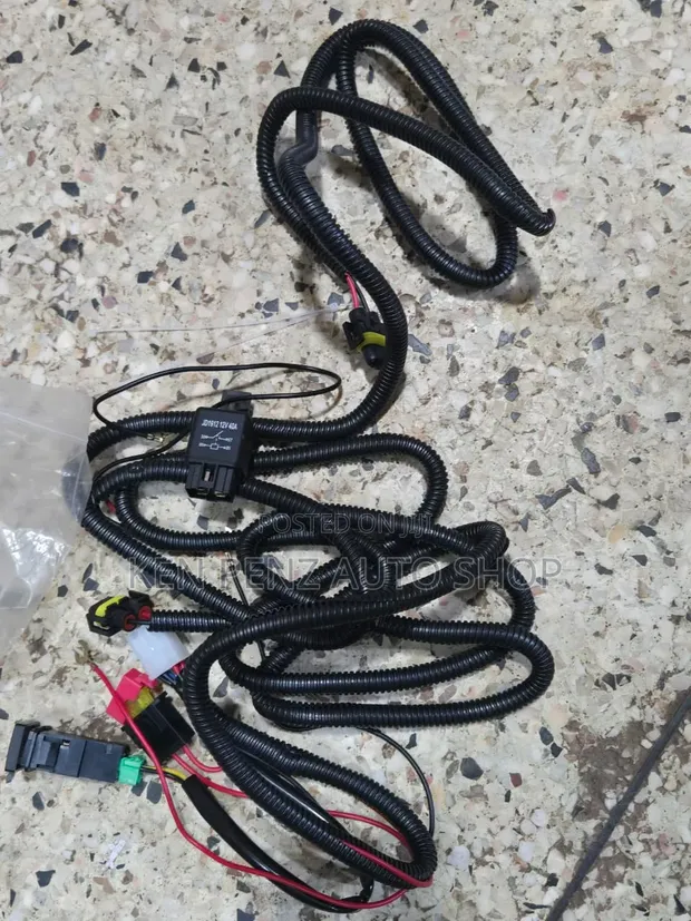 Universal Car Foglight Wiring Harness Kit - 1