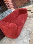 Modern Maroon Soft Sofa Set - 3