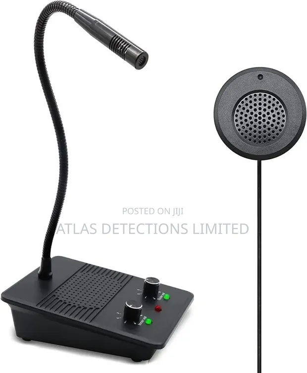 Window Audio Intercom System for Offices, Banks, Security - 1