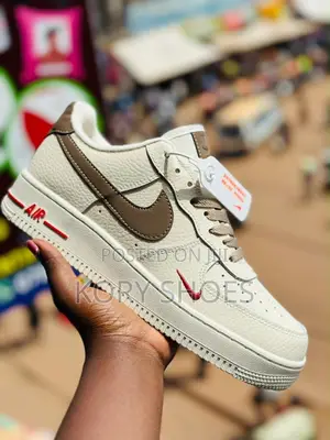 Original Cream Nike Air Force 1 Sneakers