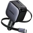 Ugreen EC602 60W Car Charger with Retractable Cable - 1