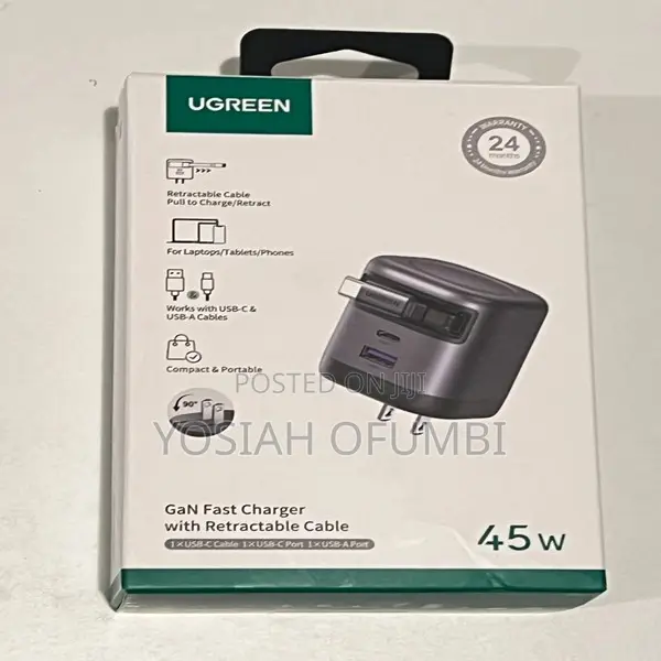 UGREEN X614 45W Fast Charger with 2 USB-C & 1 USB-A Ports - 1