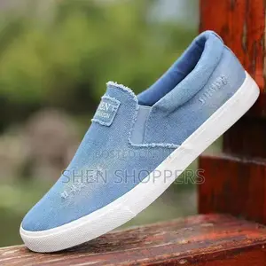 Men's Quality Denim Canvas Slip-On Shoes