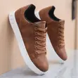 Men's Smart Casual Faux Leather Sneakers - 1