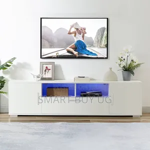 TV Stand with Drawers and LED Lights