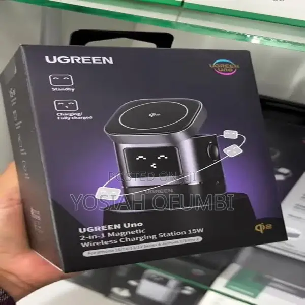 UGREEN W709 Uno 2-in-1 Magnetic Wireless Charger 15W - 1