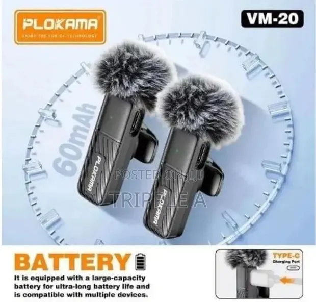 Plokama VM-20 Wireless Lavalier Microphone System - 1