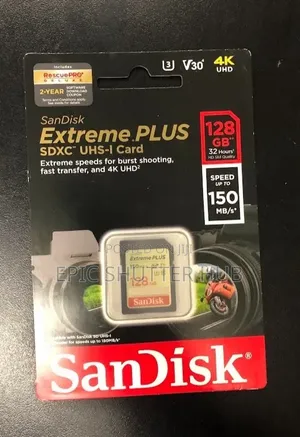 SanDisk Extreme 128GB SDXC Memory Card