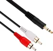 10m 3.5mm Aux to 2 Male RCA Audio Cable - 1