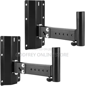 Pair of Heavy Duty Steel Wall Mount Speaker Stands (2pcs)