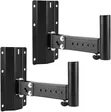 Pair of Heavy Duty Steel Wall Mount Speaker Stands (2pcs) - 1