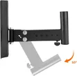 Pair of Heavy Duty Steel Wall Mount Speaker Stands (2pcs) - 4