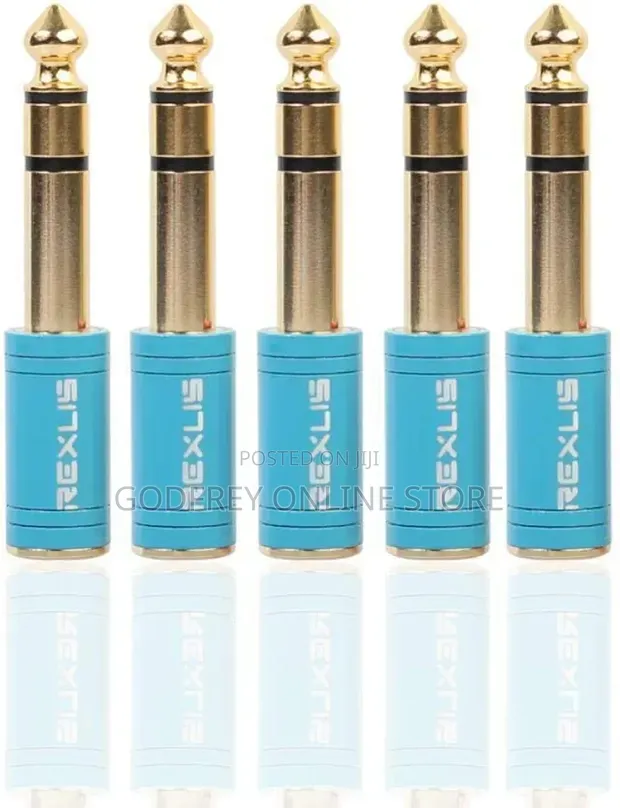 6.35mm Stereo Plug to 3.5mm Stereo Jack Audio Adapter - 1