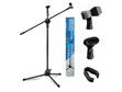 Tripod Microphone Stand with 2 Clips - 2