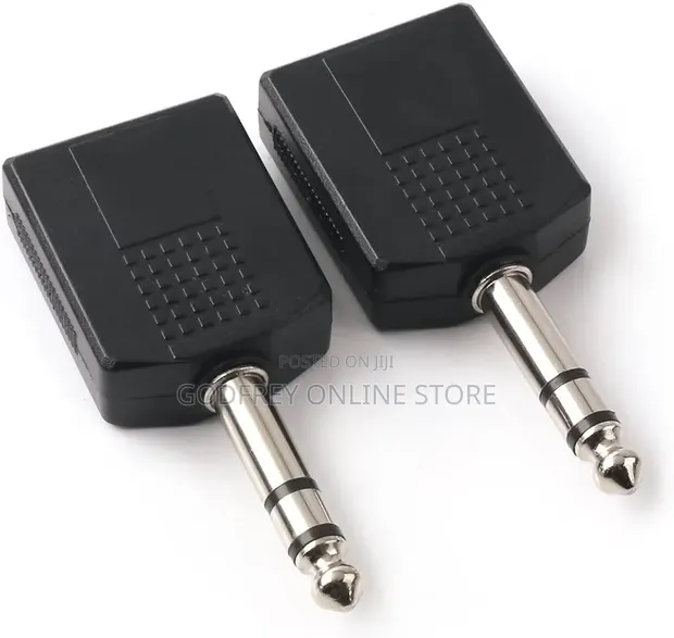 6.35mm Male to Dual 6.35mm Female Audio Splitter (2 Pcs) - 1