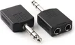 6.35mm Male to Dual 6.35mm Female Audio Splitter (2 Pcs) - 5