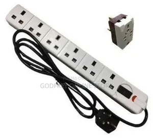 Heavy Duty 6-Way UK Standard Power Extension Cable