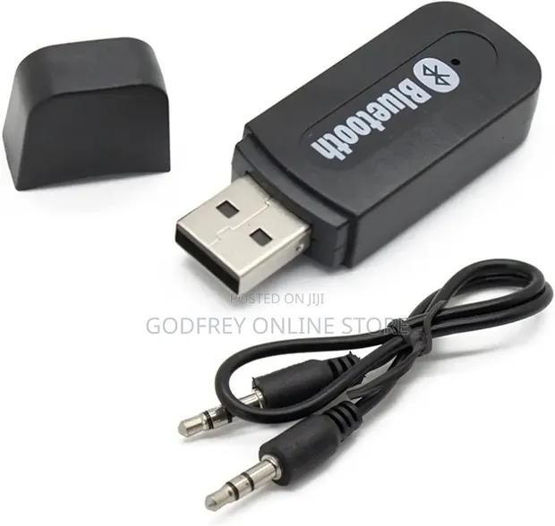 Car Bluetooth Music Receiver Adapter with Mic - 1