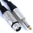 6.35mm Male to XLR 3-Pin Female Microphone Cable - 1