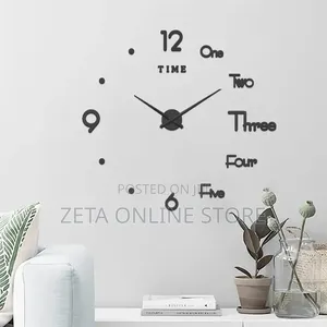 3D Deer Head Creative Acrylic Wall Clock