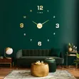 3D Deer Head Creative Acrylic Wall Clock - 3