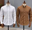 A&D Men's Long Sleeve Linen Casual Shirts - 4