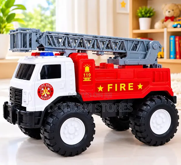 Discovery Toys Red & White Fire Engine Monster Truck - 1