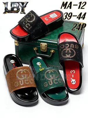 Unisex Gucci Logo Sandals