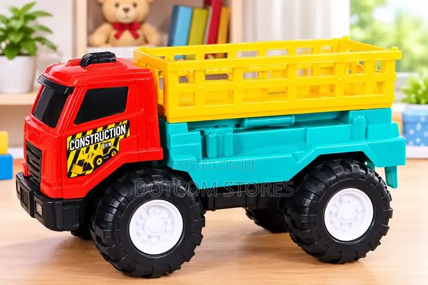 Discovery Toys Colorful Plastic Construction Cargo Truck - 1