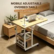 Compact Study Table with Wheels - 1