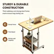 Compact Study Table with Wheels - 2