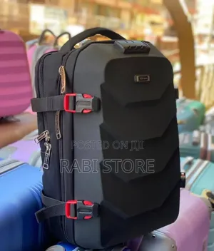 Anti-Theft Backpack Laptop Bag - Black