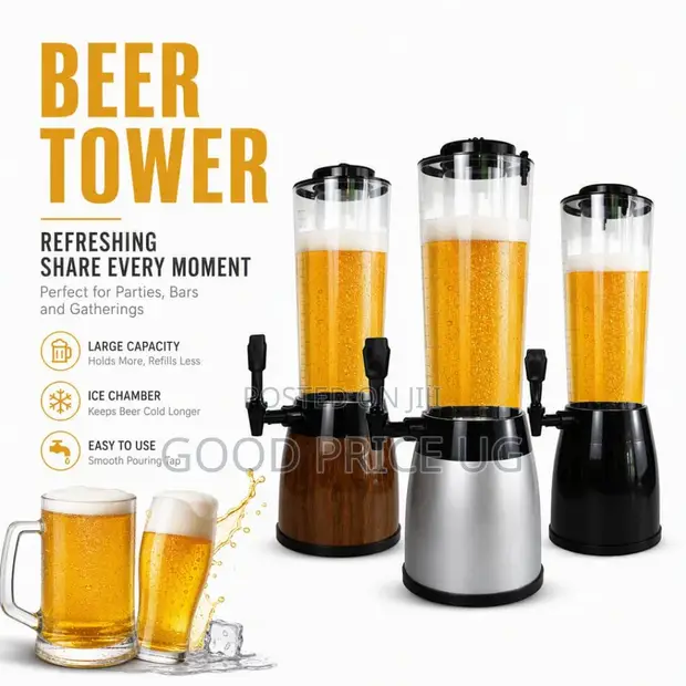 3-Liter Tabletop Beer and Beverage Tower Dispenser - 1