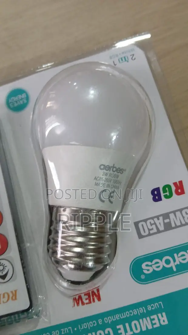 Aerbes 3W RGB LED Bulb with Remote Control - 1
