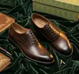 Men's Clarks Formal Leather Shoes - Dark Brown - 2