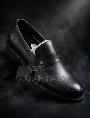 Men's Classic Black Slip-On Clarks Loafers