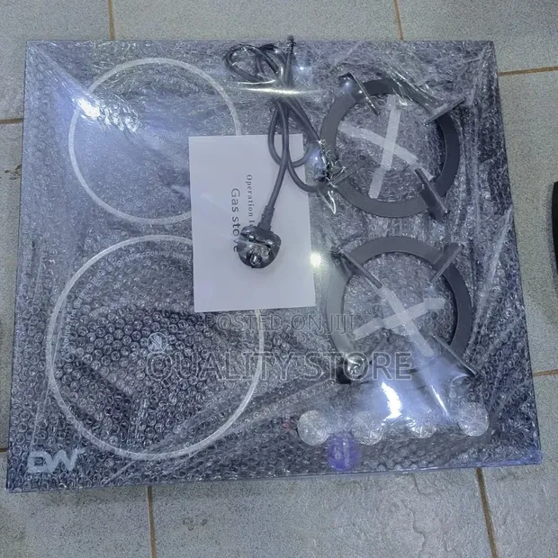 Brand New 4-Burner Hob: 2 Gas + 2 Electric Ceramic - 1