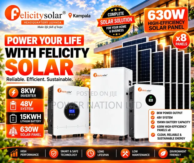 Felicity 15kWh 8kVA Hybrid Solar System Kit - 1